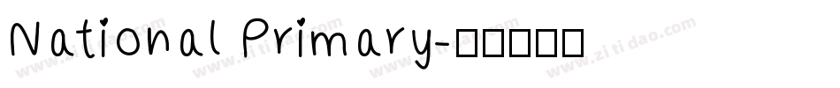 National Primary字体转换